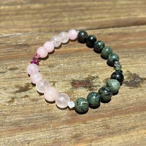 WICKED inspired Elegant Pink and Green Beaded Bracelet WICKED Elpheba & Galinda